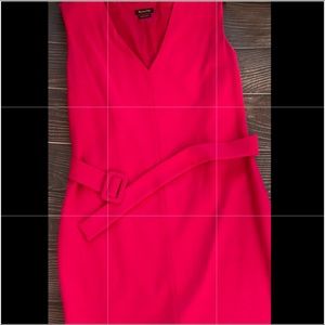 Massimo Dutti red midi dress